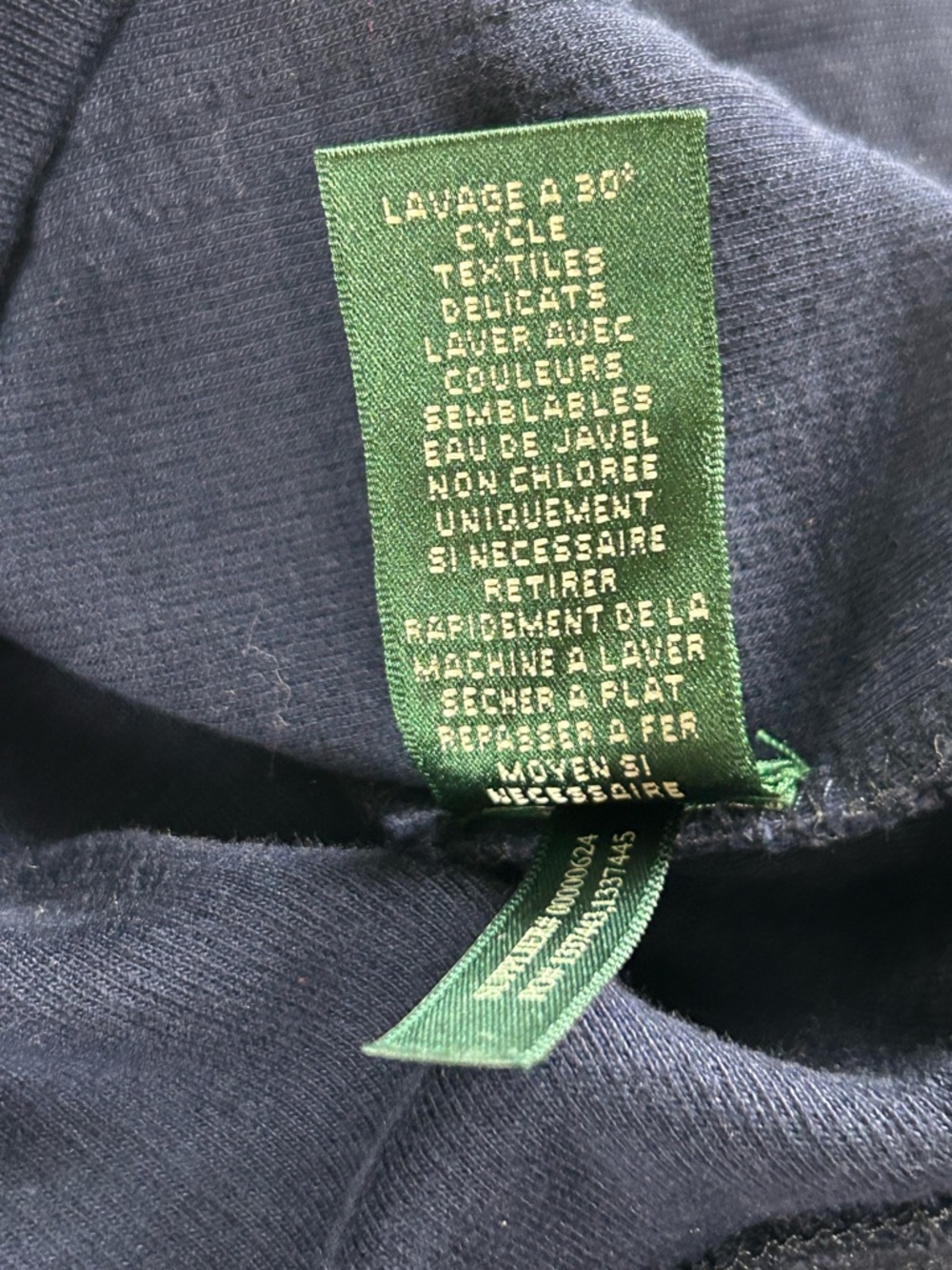 Lauren Ralph Lauren Cardigan Jacket Womens L Navy Blue Nautical Preppy Old Money - Picture 14 of 14